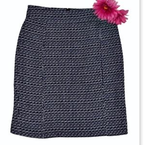 Tory Burch tweed weave pencil skirt